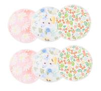 HAMPPLIES Coppette Assorbilatte Lavabili e Riutilizzabili Traspiranti in Fibra Di Bambù Per Allattamento Materno, Morbide e Assorbenti, Confezione Da 6 Pezzi, Adatte Per Mamme Durante La Maternità