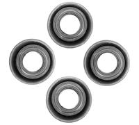 HAMPPLIES Cuscinetti Asse e Cuscinetti a Sfere Mozzo Ruota Kit 4 Pezzi in Acciaio Per Forcella Anteriore Sedia a Rotelle Ricambio Per Sterzo e Trasporto