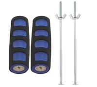HAMPPLIES Cuscinetti per Stampelle Sotto Ascelle Antiscivolo Nucleo in Legno Leggero, Imbottiture per Maniglie Avambraccio, Fodere di Ricambio per Supporto Stabile e Comfort Durante