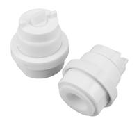HAMPPLIES Dispenser Automatico per Dentifricio 2 Pezzi in Plastico e Silicone Montaggio a Parete, Facile Manutenzione e Riduzione degli Sprechi, per Casa e Bagno