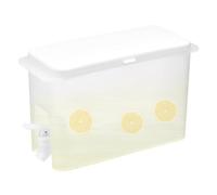 HAMPPLIES Dispenser Grande Capacità Con Rubinetto in Alimentare PP Bianco Contenitore Multiuso Per Detersivo Succhi e Bevande Valvola Antispreco Sicuro Per Uso Domestico