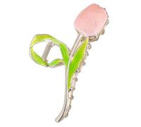 HAMPPLIES Fermaglio per Chioma Donna a Tulipano in Lega Resistente e Flessibile, Clip Chic alla Moda per Lavoro e Cucina, Accessorio Semplice e Funzionale