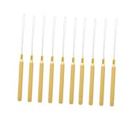 HAMPPLIES Kit 10 Pezzi Ganci per Extension Chioma ad Anello, Uncinetti per Tirare L'ago, Strumenti per Applicazione Extension, Accessori Professionali per Acconciature