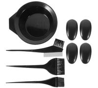 HAMPPLIES Kit per Tinta Chioma Professionale Rosa Ciotola e Paraorecchie in Plastico, Protezione Chioma e Vestiti Durante la Colorazione, Uso Domestico e Salone