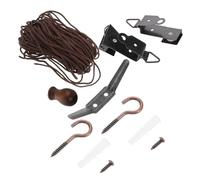 HAMPPLIES Kit Riparazione Tende a Rullo Corda Multifunzionale e Viti di Ricambio in Metallo, Accessori per Tapparelle e Persiane, Sostituzione Semplice per Uso Domestico e Lavori