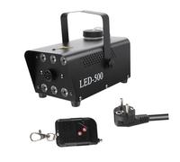 HAMPPLIES Macchina della Nebbia Automatica 500w 6 Luci LED Colorate, Doppia Impugnatura in Metallo, Capacità 0,3l per Party e Bar, Effetto Atmosfera Aumentata
