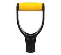 HAMPPLIES Manico Pala da Neve in Plastica a Forma di D Resistente per Badili Rastrelli e Vanghe Impugnatura Ergonomica Gialla e Nera con Interno Accessorio Leggero e Durevole per Giardino e