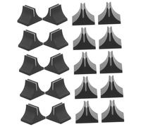 HAMPPLIES Manopola Alta Affidabilità e Facile Utilizzo in Plastica Nera 20 Pezzi Potenziometro Tappo Fader Stile Minimalista per Pannelli Sound Card per Mixer