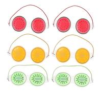 HAMPPLIES Maschere per Occhi Gel Caldo-freddo 6 Pezzi Riutilizzabili per Sollievo Occhiaie e Gonfiore, Morbide e Portatili per Relax Occhi, Terapia Termica Uso Domestico e Ufficio