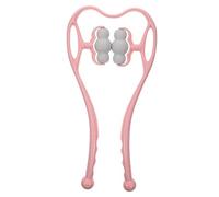 HAMPPLIES Massaggiatore Rulli Manuale per Collo in Multifunzione per Alleviare Cervicale e Stimolare Punti di Agopressione Portatile e Leggero per Uso Domestico e Viaggi