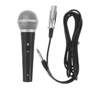 HAMPPLIES Microfono Dinamico Palmare Cablato per Karaoke con Cavo da 3 Metri, Microfono Vocale per Altoparlante e Strumenti, Uso Professionale per Ktv, Discorsi e Riunioni