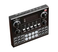 HAMPPLIES Mixer Audio Portatile Con Effetti Voci Per Live Streaming Compatibile Con Smartphone e Computer Connessione Wireless Stabile e Professionale Mobile Live Sound Card