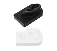 HAMPPLIES Orecchio in Silicone Artificiale Per Piercing, Set 2 Pezzi, Struttura Realistica e Liscia, Espositore Per Gioielli e Strumento Formativo Per Scuole Di Medicina e Centri Estetici