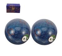 HAMPPLIES Palle da Massaggio in Ferro per Esercizi le Mani Set da 1 con Cofanetto per Allenamento e Decorazione Casa