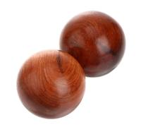 HAMPPLIES Palle per Massaggio in Legno del Vietnam 2 Pezzi Sferiche Portatili per Massaggio e Terapia Fisica per Alleviare Tensioni e Stimolare la Circolazione