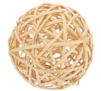 HAMPPLIES Palline di Rattan Intrecciate Decorative 15 CM Palline Rustiche in Vimini per Decorazioni Casa Feste e Progetti Artigianali Accessori Naturali per Ghirlande Vasi e