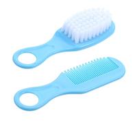 HAMPPLIES Pettine Ragazzo con Setole Morbide Blu e Design Antistatico per Stimolare la Circolazione Sviluppo Cerebrale