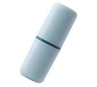 HAMPPLIES Porta Spazzolino Dentifricio Viaggio Doppio Strato Custodia Compatta e Portatile con Separazione Acqua Organizzatore Igienico per Uso Quotidiano e Vacanze