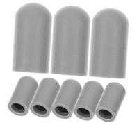 HAMPPLIES Punte Protettive Silenziose per Bacchette da Batteria in Silicone, Set da 10 Cappucci Effetto Sordina e Protezione, Accessori per Esercitarsi senza Rumore, Compatibili la Maggior
