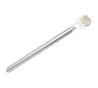 HAMPPLIES Rodillo Para Cuidado De Cejas Línea Del Cabello Con Mango De Acero Inoxidable Cabezal Reemplazable Micro Rodillo