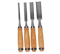 HAMPPLIES Scalpelli Per Legno Utensili Per Intaglio Mano in Acciaio Di Manico in Legno Massello Anello Di Ferro Protettivo Per Falegnami e Intagliatori Principianti