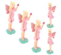 HAMPPLIES Scatola da 5 Pezzi Bambola Carillon Statuetta Danzante Musicale Ornamento della Bambola Statuina di Bambola Figurina Bambola Principessa Bambola Ballerina Plastica