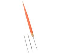 HAMPPLIES Set di Strumenti per Extension per Chioma Uncinetti per Dreadlocks, Ganci Manico in Plastica Arancione, Kit Portatile e Resistente per Intrecci Complessi