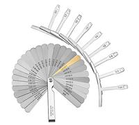 HAMPPLIES Set Righelli per Misurazione Chitarra in Acciaio Inox, Calibro Professionale per Raggio Sotto Corde e Spessimetro, Strumenti Liutaio per Manutenzione e Regolazione Manico