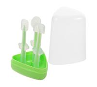 HAMPPLIES Set Spazzolini Da in Silicone Per Ragazzo Ragazza Puliscilingua e, Spazzolino Morbido Per Pulizia Gengive e Lingua, Igiene Orale Ragazzo Ragazza e Primi Dentini