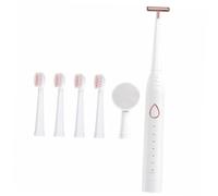 HAMPPLIES Spazzolino Elettrico Portatile per Pulizia del Viso Detergente per Denti Spazzolino per Ragazzo Ragazza Ragazza e Adulti