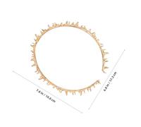 HAMPPLIES Spiky Dorata per Fascia Decorativa per Halloween e Carnevale Accessorio Gotico Leggero per Costume e Cosplay Tema Morte e Oscura