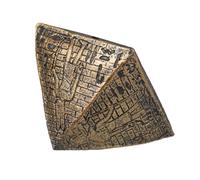 HAMPPLIES Statua Piramide Egizia Dorata Collezionabile per Decorazioni da Tavolo Giocattolo Educativo per Ragazzo Ragazza e Adulti Tema Antico per Feste e Progetti Scolastici