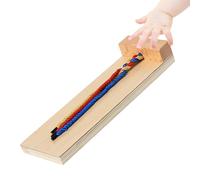 HAMPPLIES Strumento per Treccine in Legno per Gioco Educativo per Imparare Intrecciare Materiale Naturale Sicuro Aiuta la Pazienza e la Coordinazione Motoria