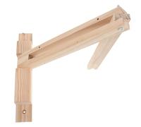 HAMPPLIES Supporto per Applique da Parete in Legno Pieghevole, Staffa per Lampada a Sospensione Vintage per Camera da Letto e Studio, Portalampada da Parete Montaggio Semplice e Salvaspazio