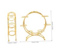 HAMPPLIES Supporto per Sfera di Cristallo in Metallo Elegante con Base Sfere Porta Palla Feng Shui Stabile per Decorazioni Meditazione Yoga Espositore Orb da Tavolo Moderno