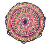 HAMPPLIES Tambourine Bohemien Per Strumento Musicale Manovella Per Danza e Performance Educativa Per Sviluppare La Creatività e La Musicalità Dei Piccoli