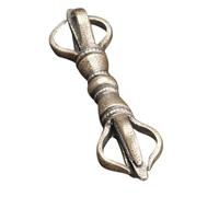 HAMPPLIES Vajra Pestle Ottone Vintage Tibetano per Decorazione Casa e Ufficio Amuleto Religioso per Meditazione e Protezione Buddista Multifunzionale