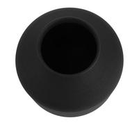 HAMPPLIES Vaso Decorativo in Ferro Battuto Nero Opaco 21 Cm - Centrotavola Moderno per Fiori Secchi e Composizioni Floreali - Portafiori Versatile per Soggiorno, Ufficio e Ingresso Elegante