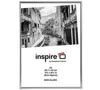 Hampton Frames BACKLOADER Poster Certificato Foto Cornice Plexi Argento A3 (30x42cm) BLR3042SIL