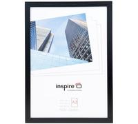 Hampton Frames CAMBRIDGE Cornice per poster A3 29,7x42 cm nera in MDF effetto legno, frontale acrilico, montaggio orizzontale o verticale, confezione da 1