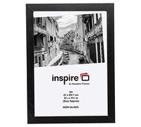 Hampton Frames | Cornice foto Easy Loader A4 | 21x30 cm, nero, frontale in perspex | Montaggio a parete o da tavolo, orientamento verticale/orizzontale | Per certificati, poster, foto