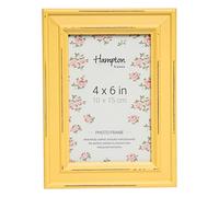 Hampton Frames | Cornice portafoto | 10x15 cm, giallo vetro, MDF effetto invecchiato | Profilo largo, orientamento verticale/orizzontale, supporto da tavolo/parete | Decorazione casa