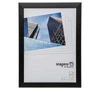 Hampton Frames, Cornice portafoto Oxford OXFA4NG, A4 21x30 cm, legno nero, plexiglas infrangibile, montaggio parete/autoportante | Per certificati e foto