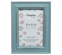 Hampton Frames PALOMA PAL301946B - Cornice portafoto in stile shabby chic, effetto invecchiato, 10 x 15 cm, colore: azzurro