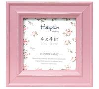 Hampton Frames Cornice portafoto, Legno, Rosa, 4x4 (10x10cm)