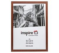 Hampton Frames | Cornice Poster Munich A3 30x42cm, Effetto Legno Scuro | Clip Metallo, Montaggio Parete, Verticale/Orizzontale | Per foto, certificati, casa, ufficio