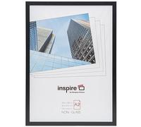 Hampton Frames OXFORD OXFA2NG cornice portafoto A2 42x59 cm MDF effetto legno nero, plexiglas, montaggio parete orizzontale o verticale, clip fissaggio inclusi