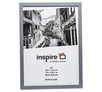 Hampton Frames ZURICH cornice A3 30x42 cm effetto legno grigia in MDF, apertura in acrilico, per poster o foto, montaggio a parete orizzontale o verticale