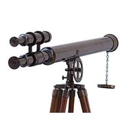 Hampton Nautical Floor standing oil-rubbed Bronze Griffith Astro 162,6 cm -old telescope-nautical decorazione, nero