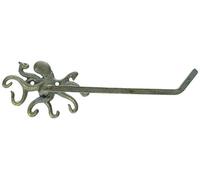 Hampton Nautical Portasciugamani a Forma di Polpo in Bronzo Antico, 28 cm, Decorazione per Bagno e Spiaggia, in ghisa